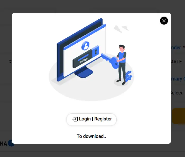 Login Register eshram Portal